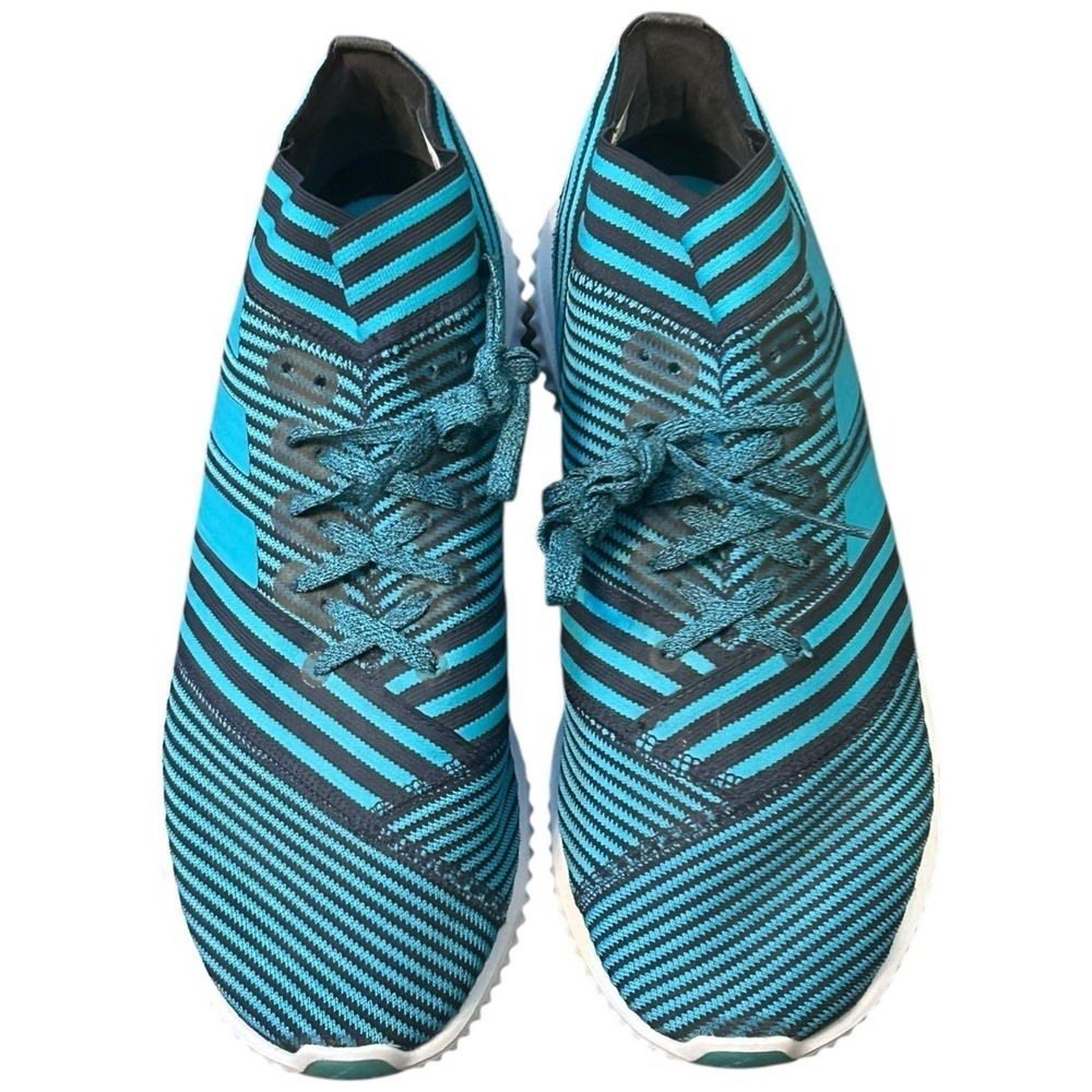 Adidas Mens Nemeziz Tango 17.1 Indoor Soccer Shoes Blue Black Stripe Size 10 - Picture 4 of 9
